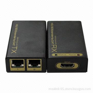 HDMI-CAT-HDMI Double CAT5e/6 Cable 30M Extender with IR